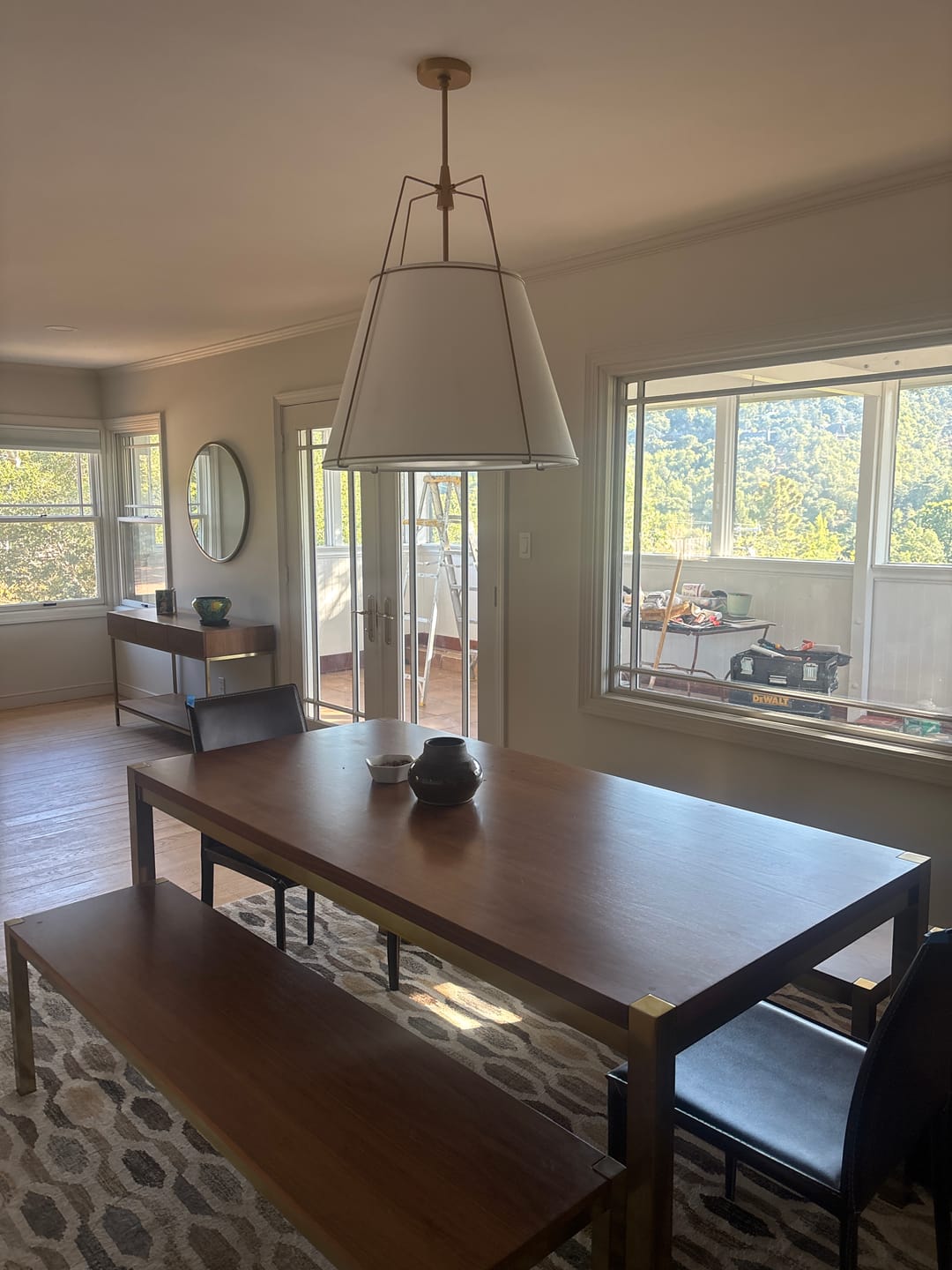 Customer photo review of Modern Fabric Conical Drum Cage Pendant Light