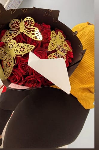 Customer photo review of Red Rose Bouquet