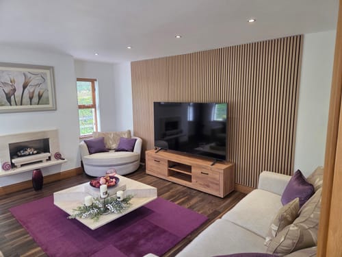 Customer photo review of Wooden Wall Panel | Natural Oak | Premium 3-sided Wood Veneer