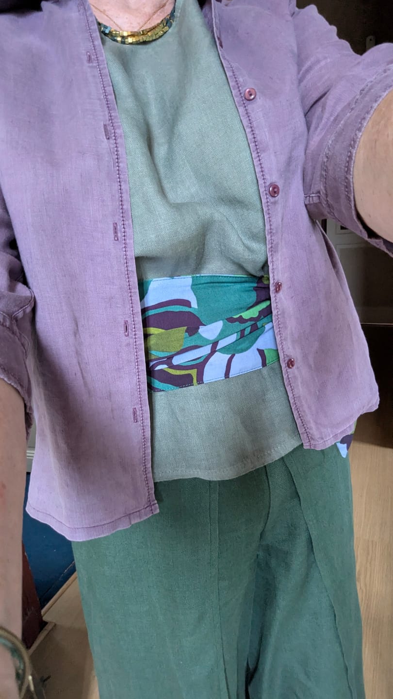 Customer photo review of Ceinture Anita  - viscose Nénuphar