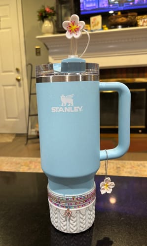 Customer photo review of Hibiscus Charms - Tumbler Handle Charm