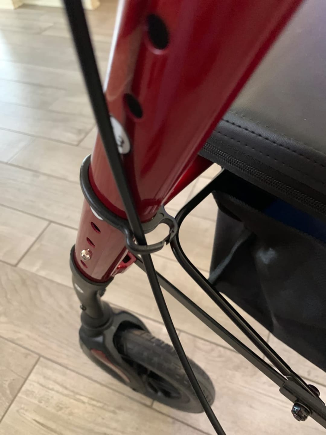 Customer photo review of KLD-9218-10 All Terrain Dual-Brake Rollator Walker 10" Wheels