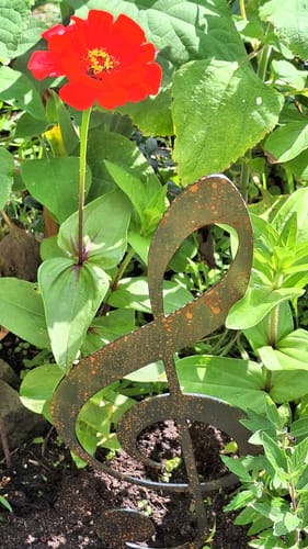 Customer photo review of Gartenstecker Notenschlüssel