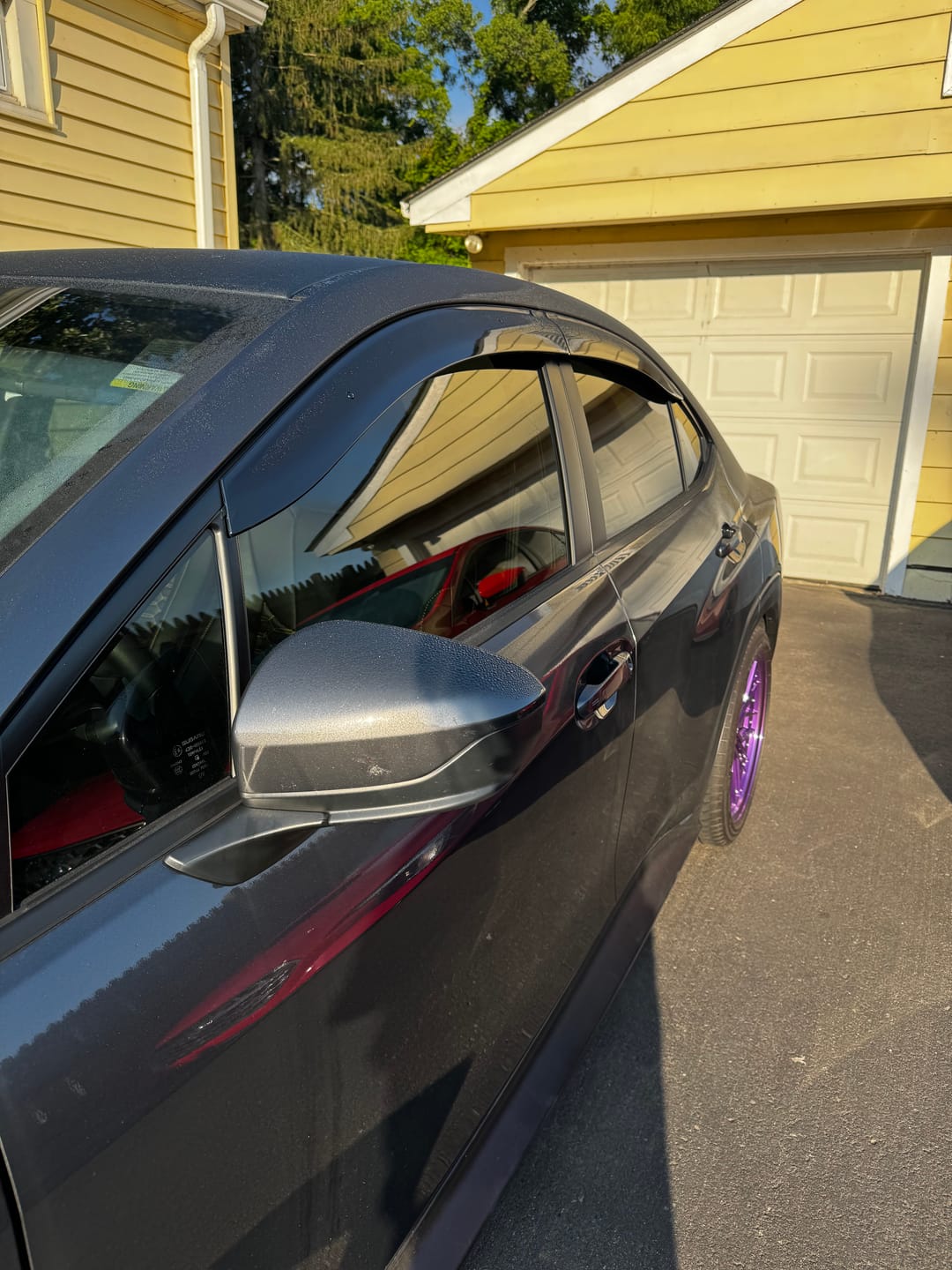 Customer photo review of 2022-Up Subaru WRX | JDM Clip-On Style Side Vent Window Visors Rain Guard