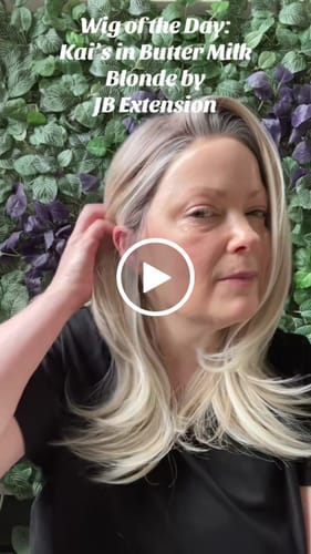 Customer video review of JBEXTENSION 18 Inches Butter Milk Pre-Cut Snowflake Lace Frontlace Glueless Wig KAI'S BUTTER MILK【PERMATEASE】