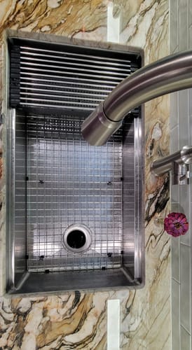 Customer photo review of GRID - 33" stainless steel sink grid - reversible (GR-5LS33c-8)