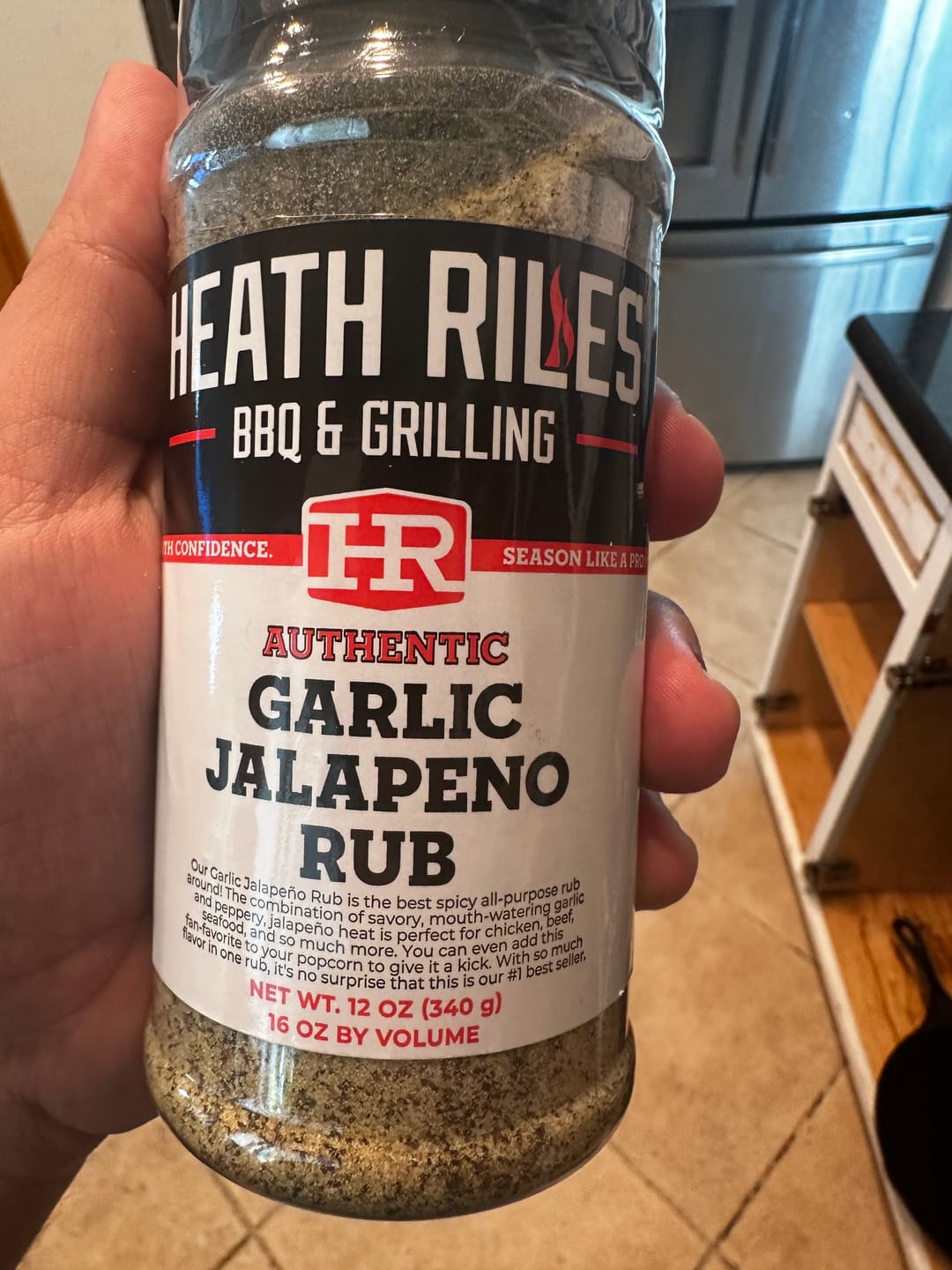 Customer photo review of Garlic Jalapeño Rub Shaker