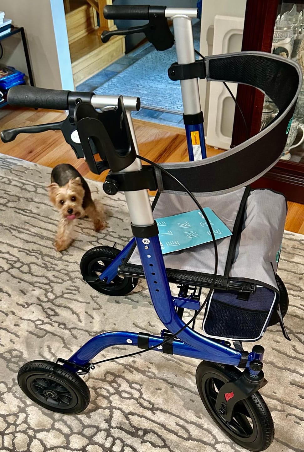 Customer photo review of HFK-9210KDB All Terrain Dual-Brake Rollator Walker 12" Wheels