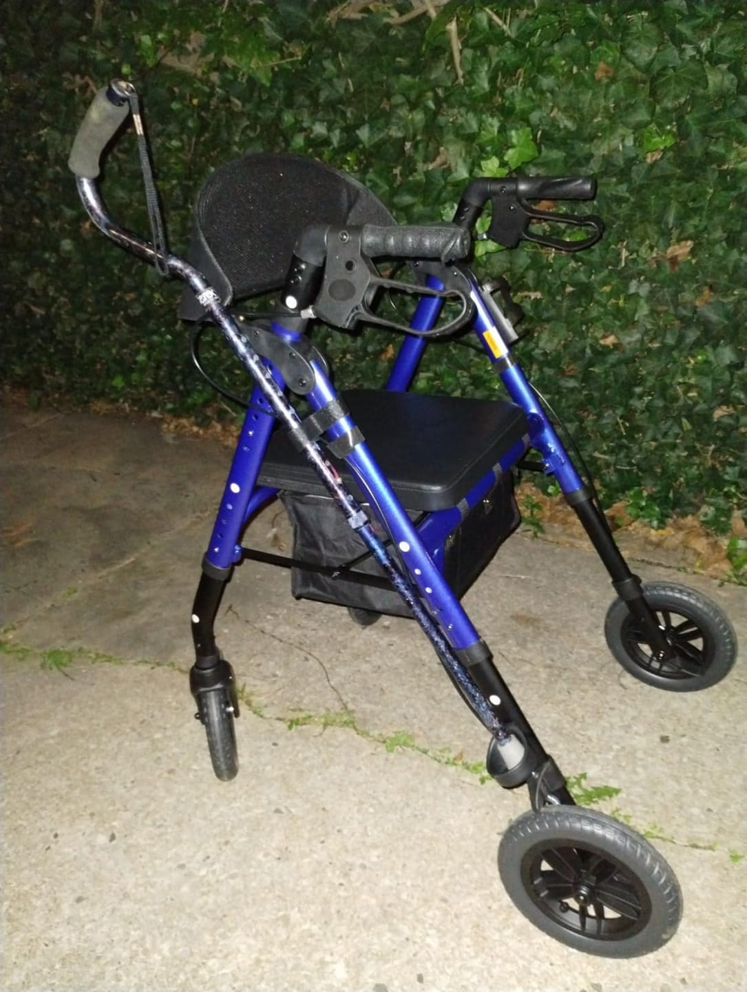 Customer photo review of KLD-9218-10 All Terrain Dual-Brake Rollator Walker 10" Wheels