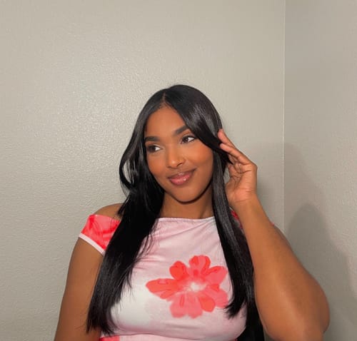 Customer photo review of Let Me Be Protein Smoothing Treatment Single Step 1L - Prosalon