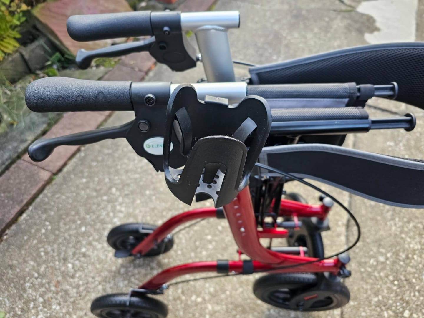 Customer photo review of HFK-9210KDB All Terrain Dual-Brake Rollator Walker 12" Wheels