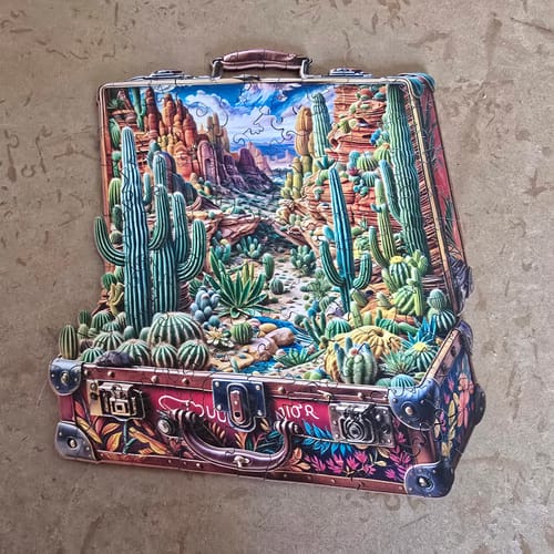 Customer photo review of Desert Odyssey-1 Wooden Jigsaw Puzzle