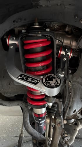 Customer photo review of KSP Forged Aluminum Front Upper Control Arms 2"-4" Lifted One-piece Adjustable UCAs