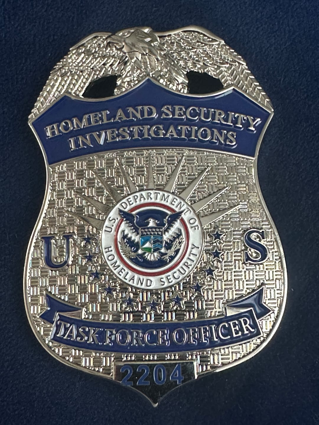 Customer photo review of Custom Badge Number Charges