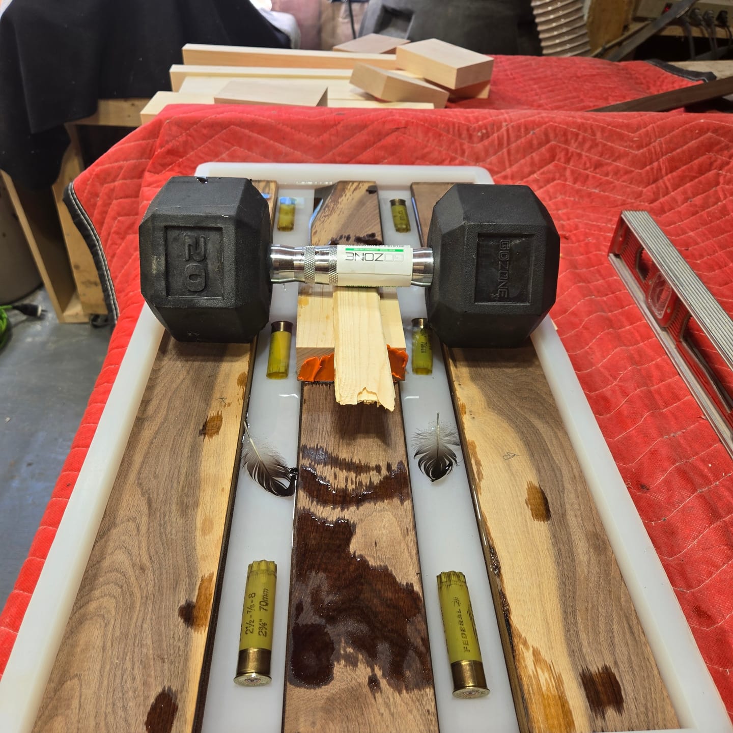 Customer photo review of 24x12x1.5" Silicone Mold For Epoxy Resin - Charcuterie Board Form