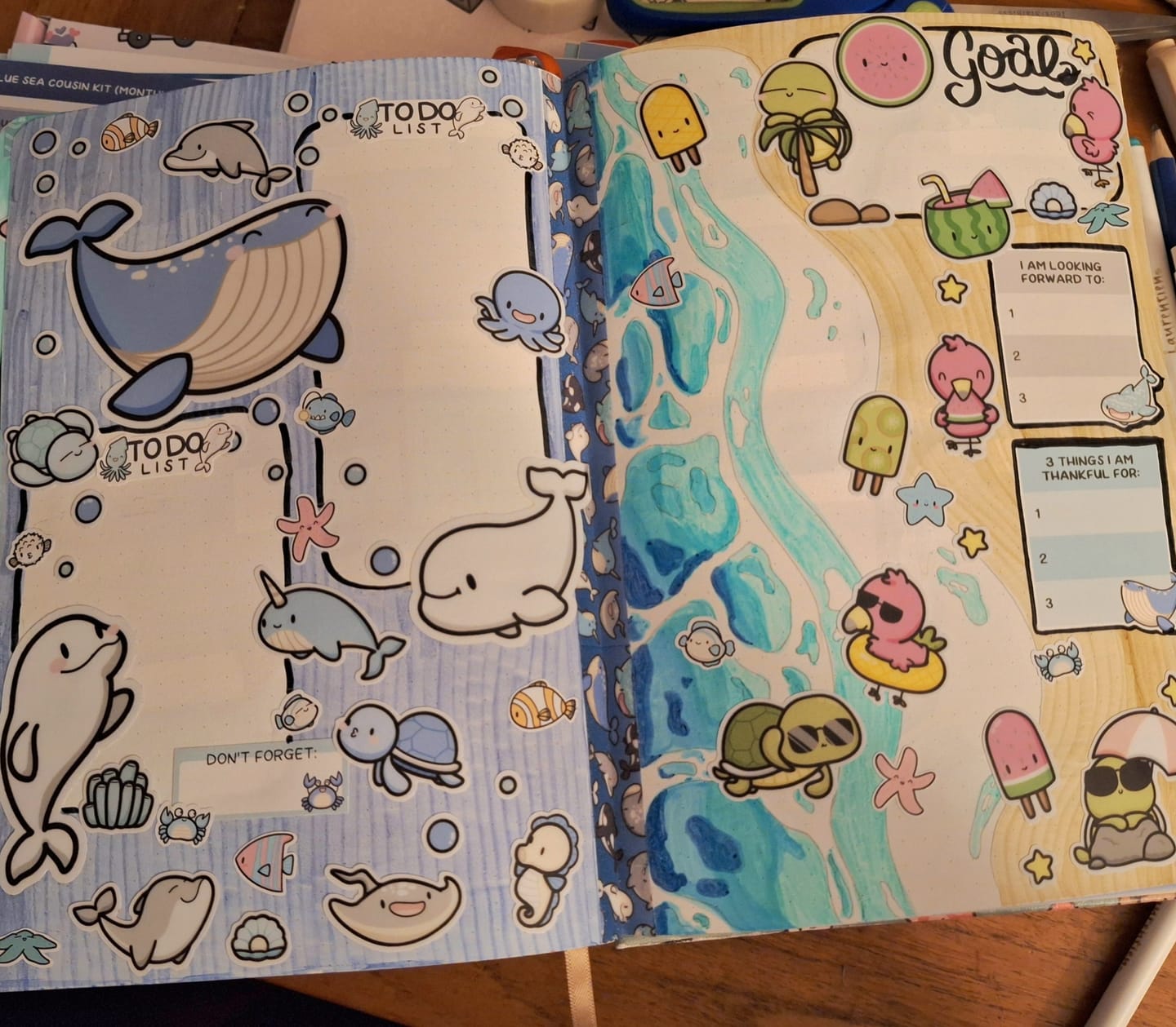 Customer photo review of Deep Blue Sea Die Cut Stickers