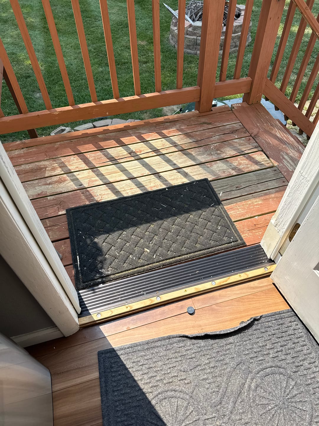 Customer photo review of 36" x 6" Inswing Threshold