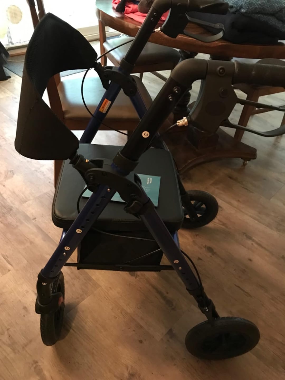 Customer photo review of KLD-9218-10 All Terrain Dual-Brake Rollator Walker 10" Wheels