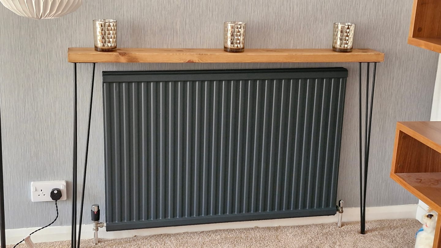 Customer photo review of Console Table 15cm Depth | Hairpin Leg