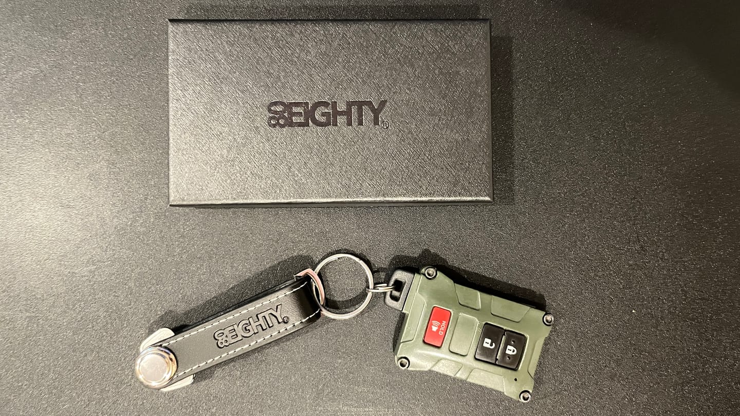 Customer photo review of 80Eighty® Classy Leather Keychain