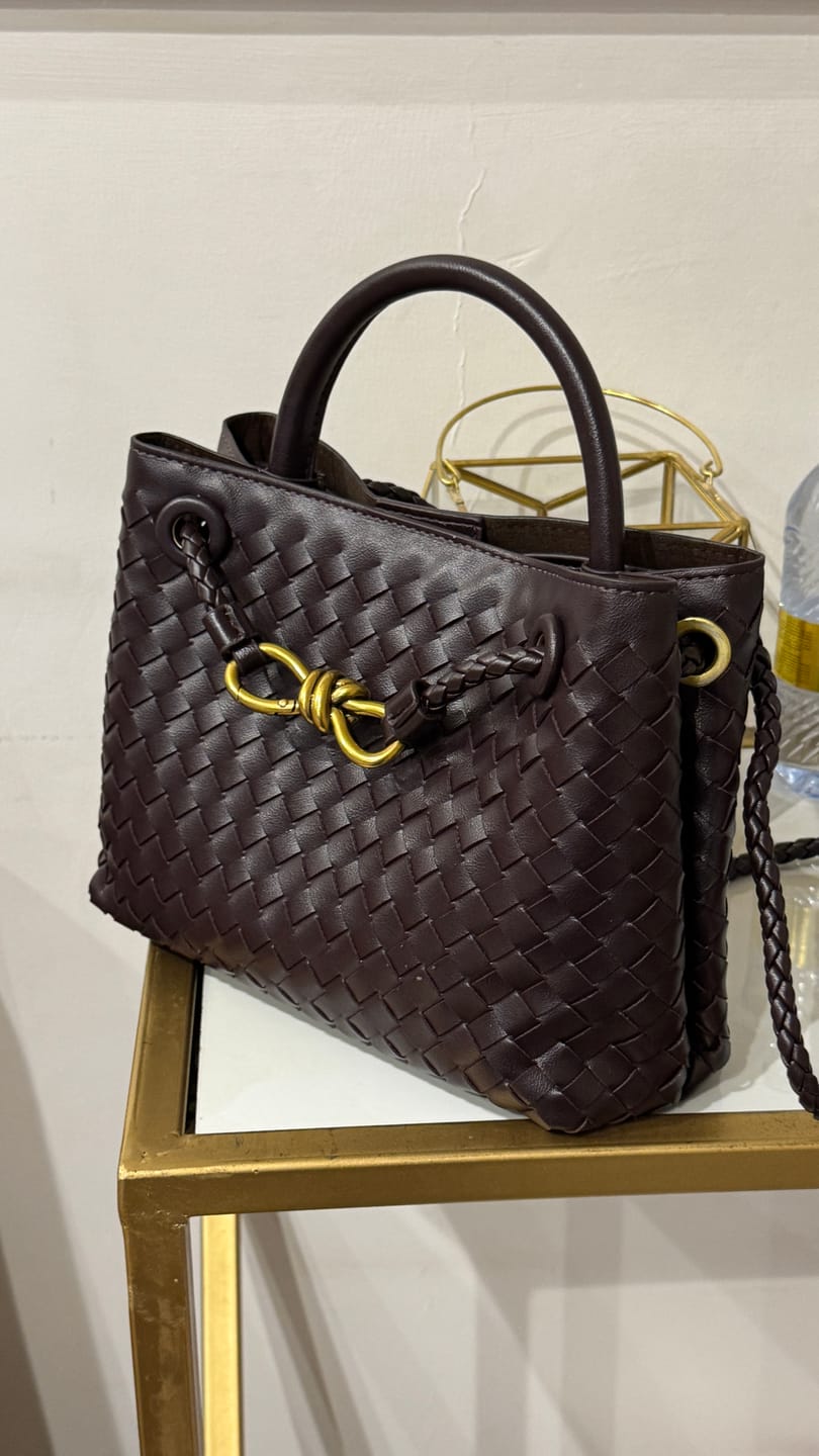 Customer photo review of Lucia Woven Bag