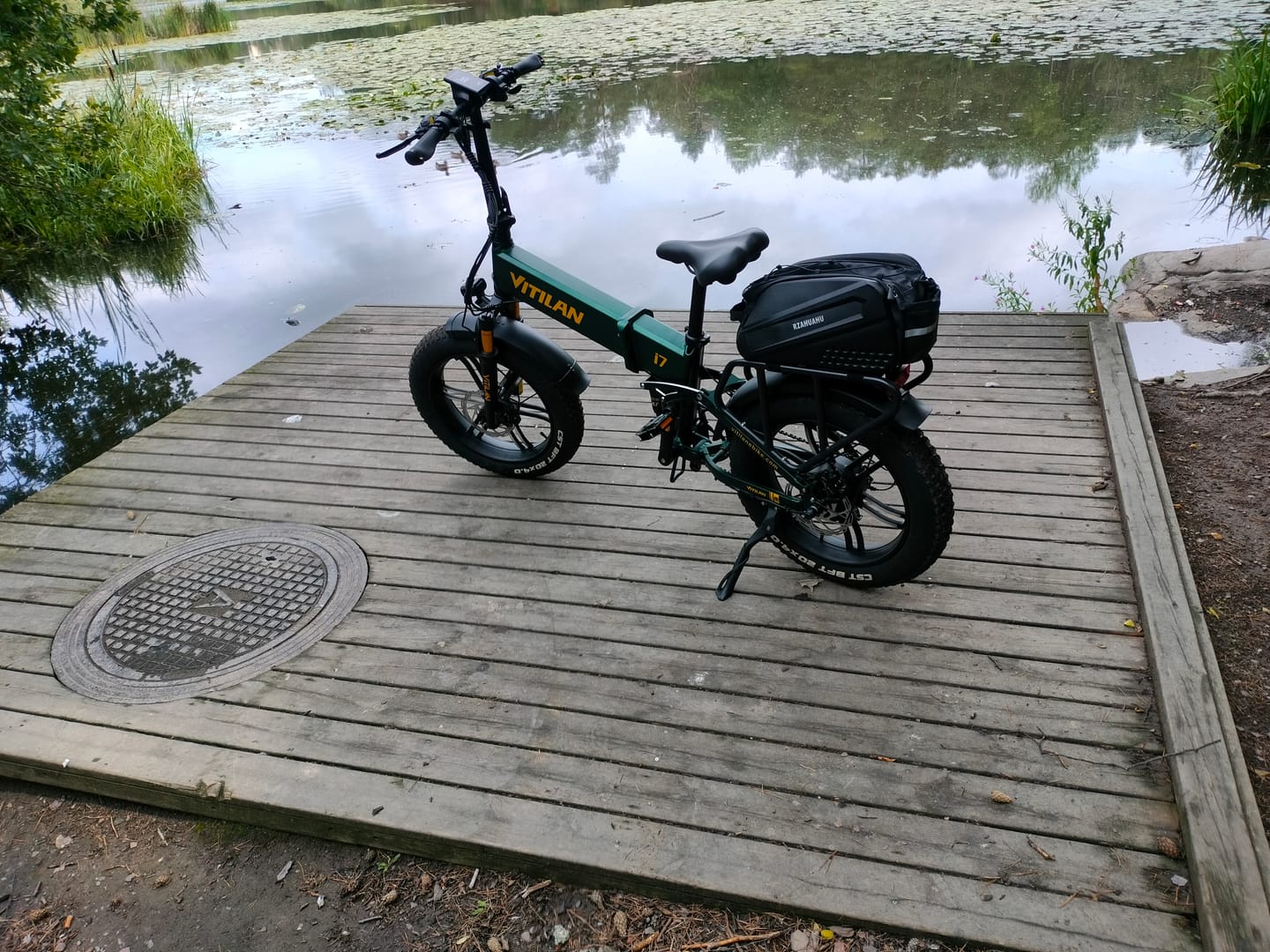 Customer photo review of I7 Pro Folding Full Suspension Electric Bike