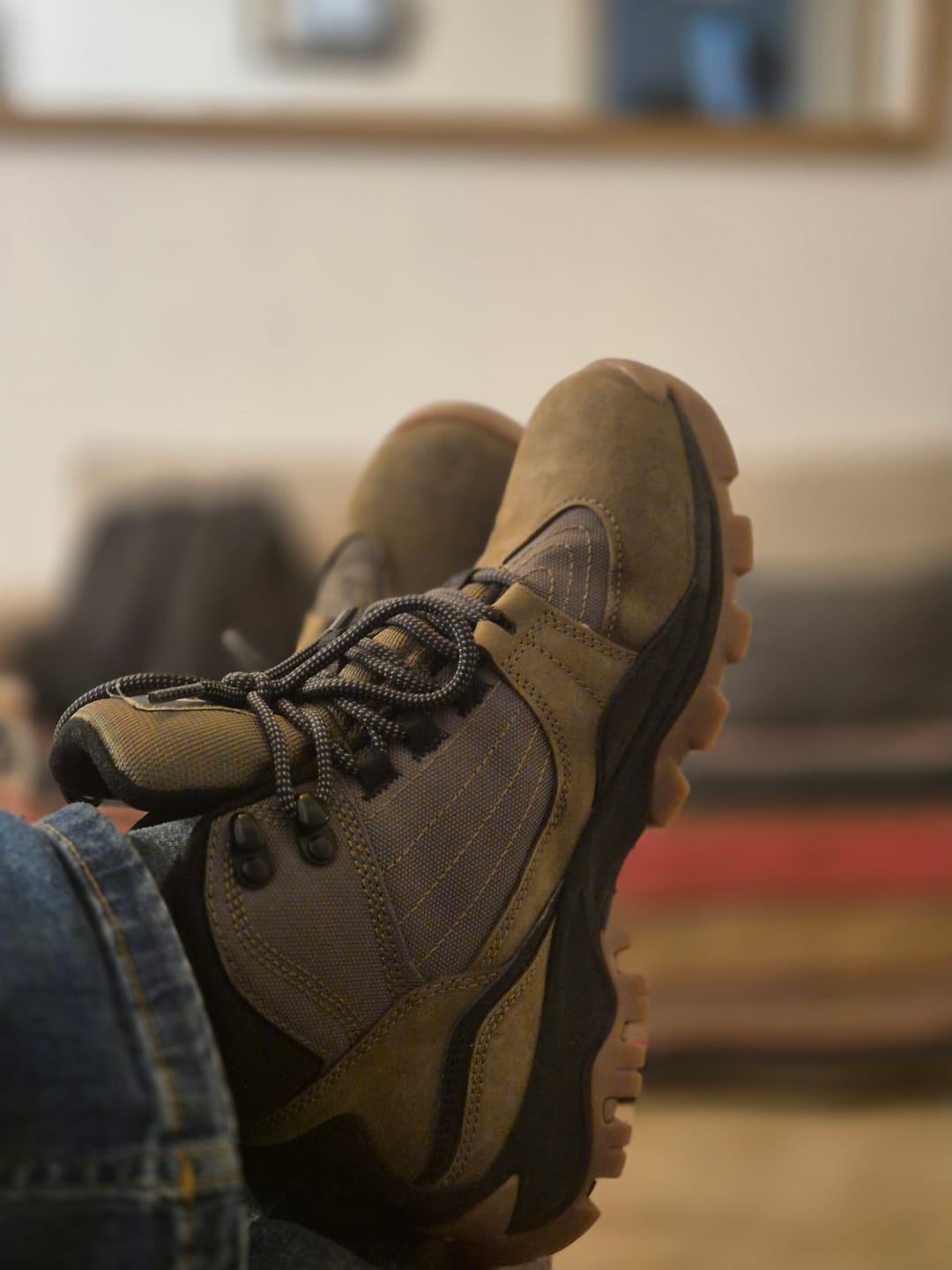 Customer photo review of Botas Timberland Mt. Maddsen Mid Lace Oliva Marrón