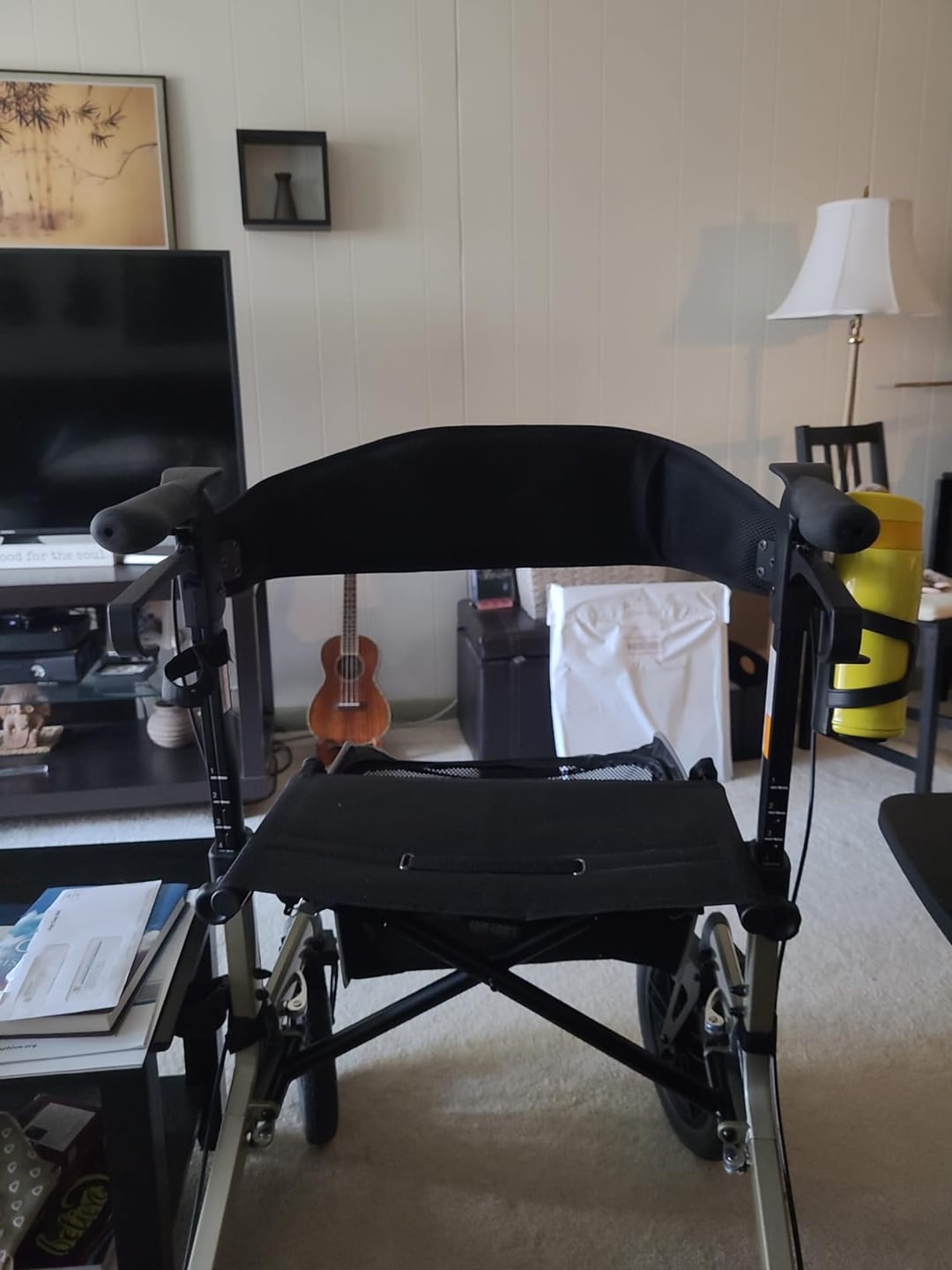 Customer photo review of KLD-9212 All Terrain Dual-Brake Rollator Walker 12" Wheels