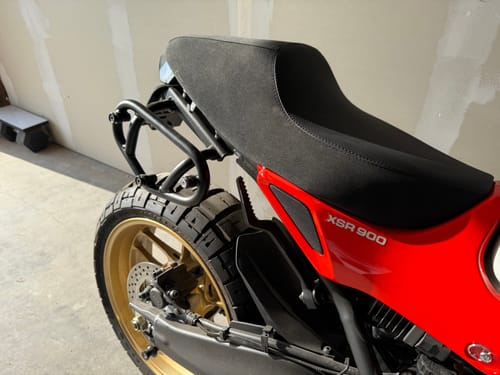 Customer photo review of XSR900 Helmet Hook (lock) 2022+