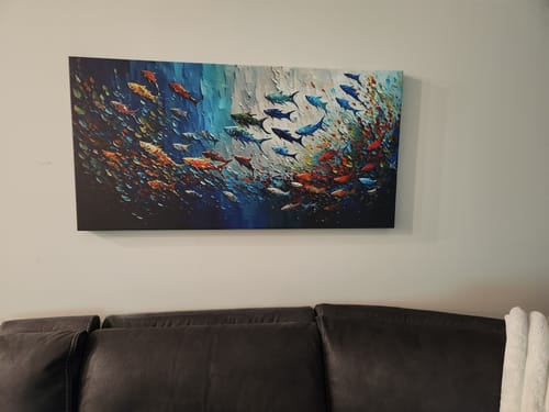 Customer photo review of UNDER THE WATER CANVAS