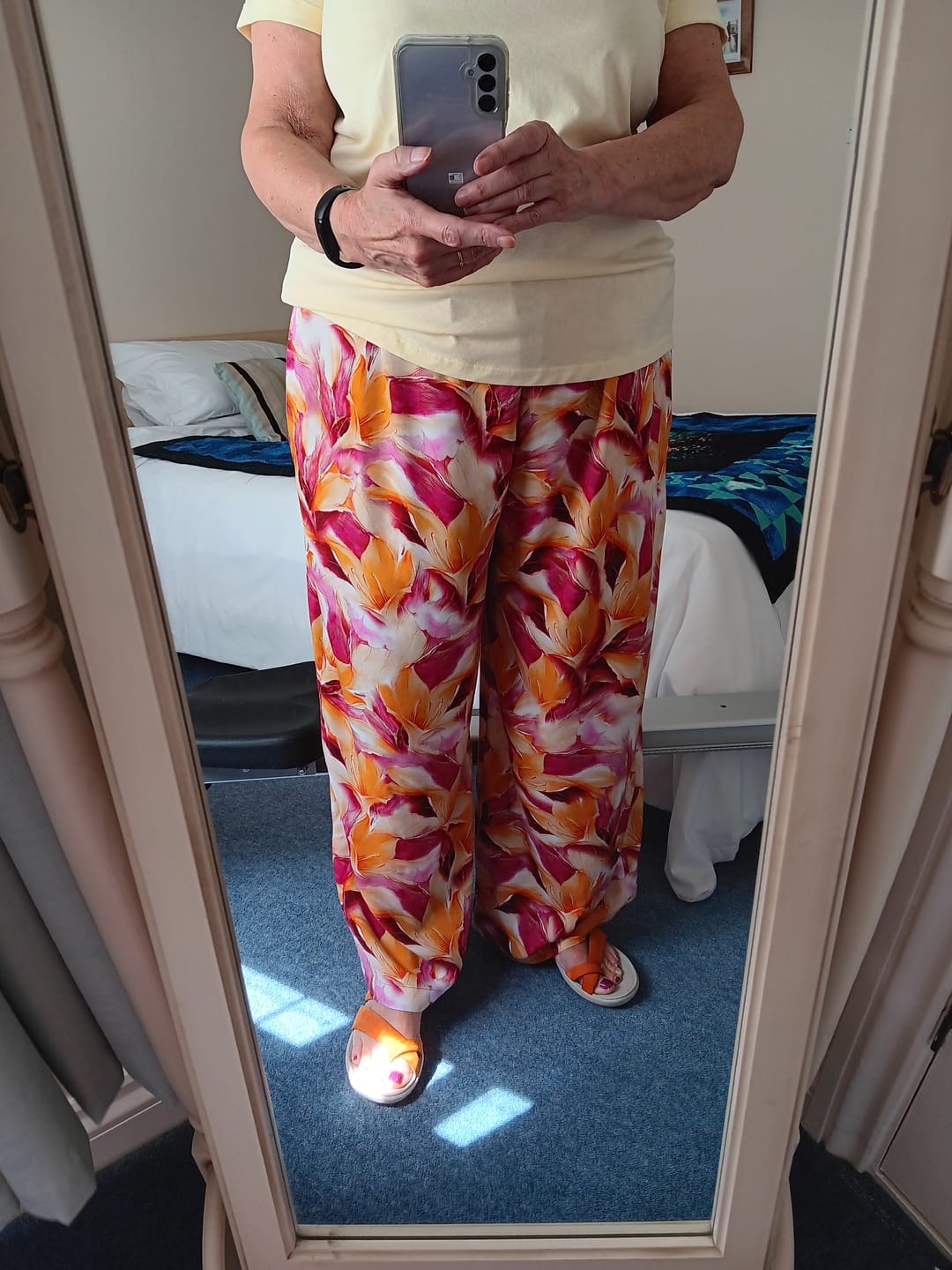 Customer photo review of Flame Lily Viscose Twill Fabric