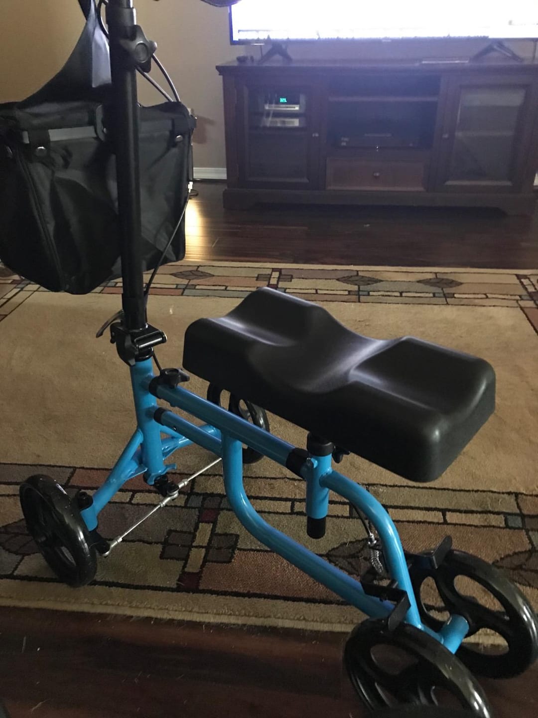 Customer photo review of MT-9251 Best Value Steerable Medical Knee Walker with 10" Wheels