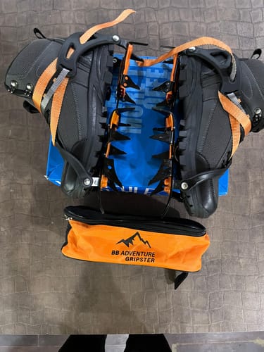 Customer photo review of Bacca Bucci Adventure Gripster Ice Traction Crampons
