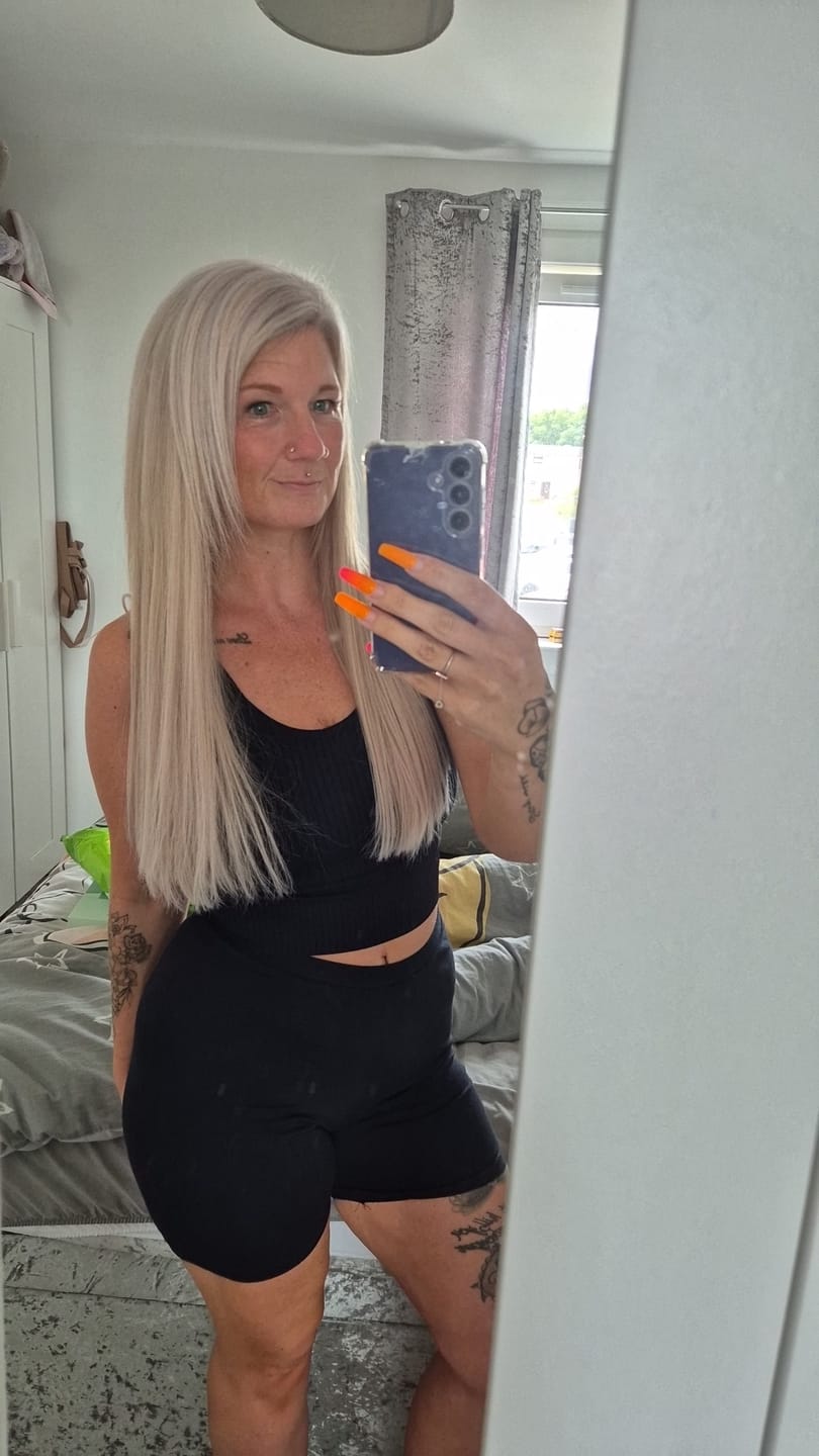 Customer photo review of Stranded 20" Lace Clip-in Human Hair Extension (170g) - Colour #111 Pearl Moon