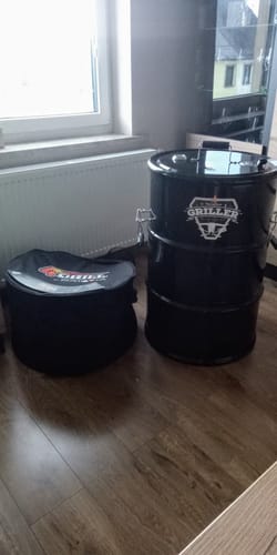 Customer photo review of 4Grill Oil Barrel Barbecue