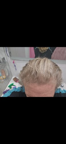 Customer photo review of The Ultimate Dyed Gray Hair Guide | Free gift