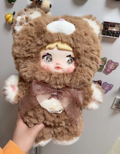 Customer photo review of Nommi Good Night Bear Series 400% Plush Dolls. Blind Box