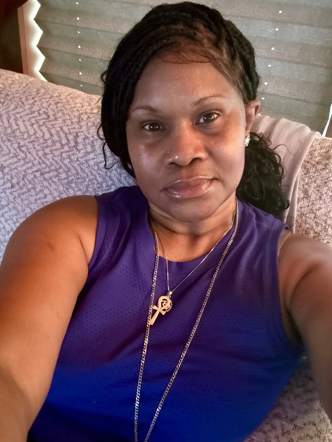 Customer photo review of Coco - Glueless Human Hair Braided Wig Pre Cut HD Full Elastic Lace Free Part Ready-To-Go (Lace Not Hand Tied)
