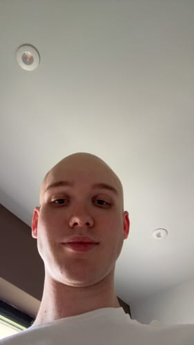 Customer photo review of Vinyl Bald Cap Flesh Pigment