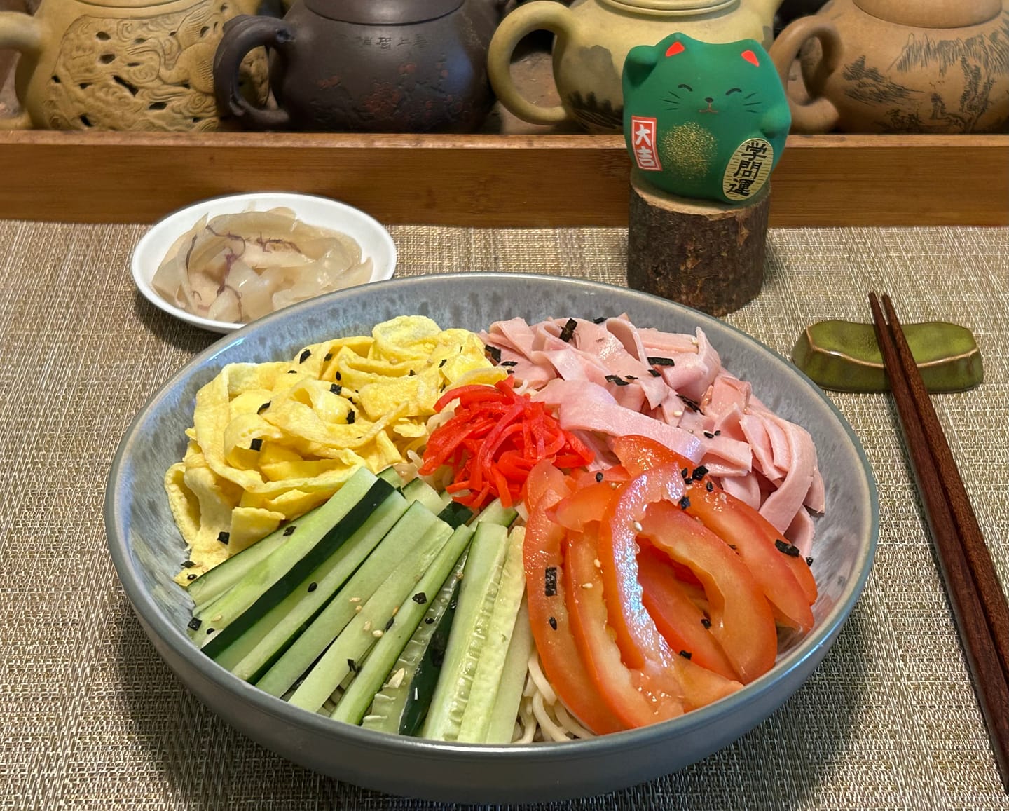 Customer photo review of Round Maneki Neko - Green