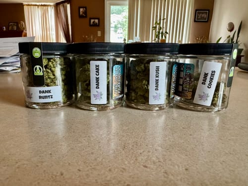 Customer photo review of Dank Push Pop THCA Flower