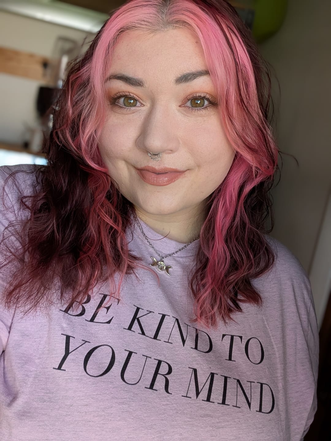 Customer photo review of Be Kind To Your Mind T-Shirt