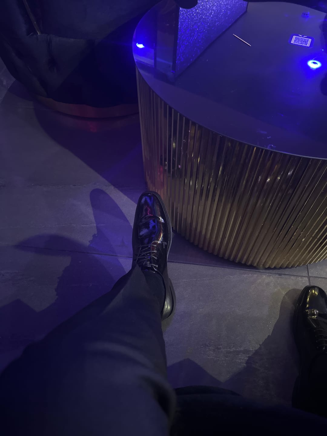 Customer photo review of Marley Patent Derby Shoes Black