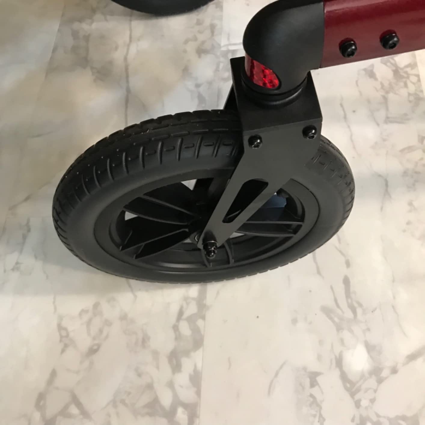 Customer photo review of KLD-9212 All Terrain Dual-Brake Rollator Walker 12" Wheels
