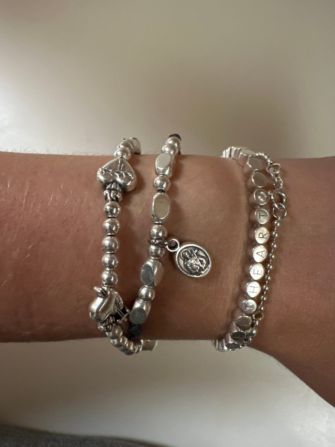 Customer photo review of Sacred Heart Bracelet