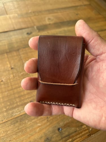 Customer photo review of Slimmad plånbok i äkta läder