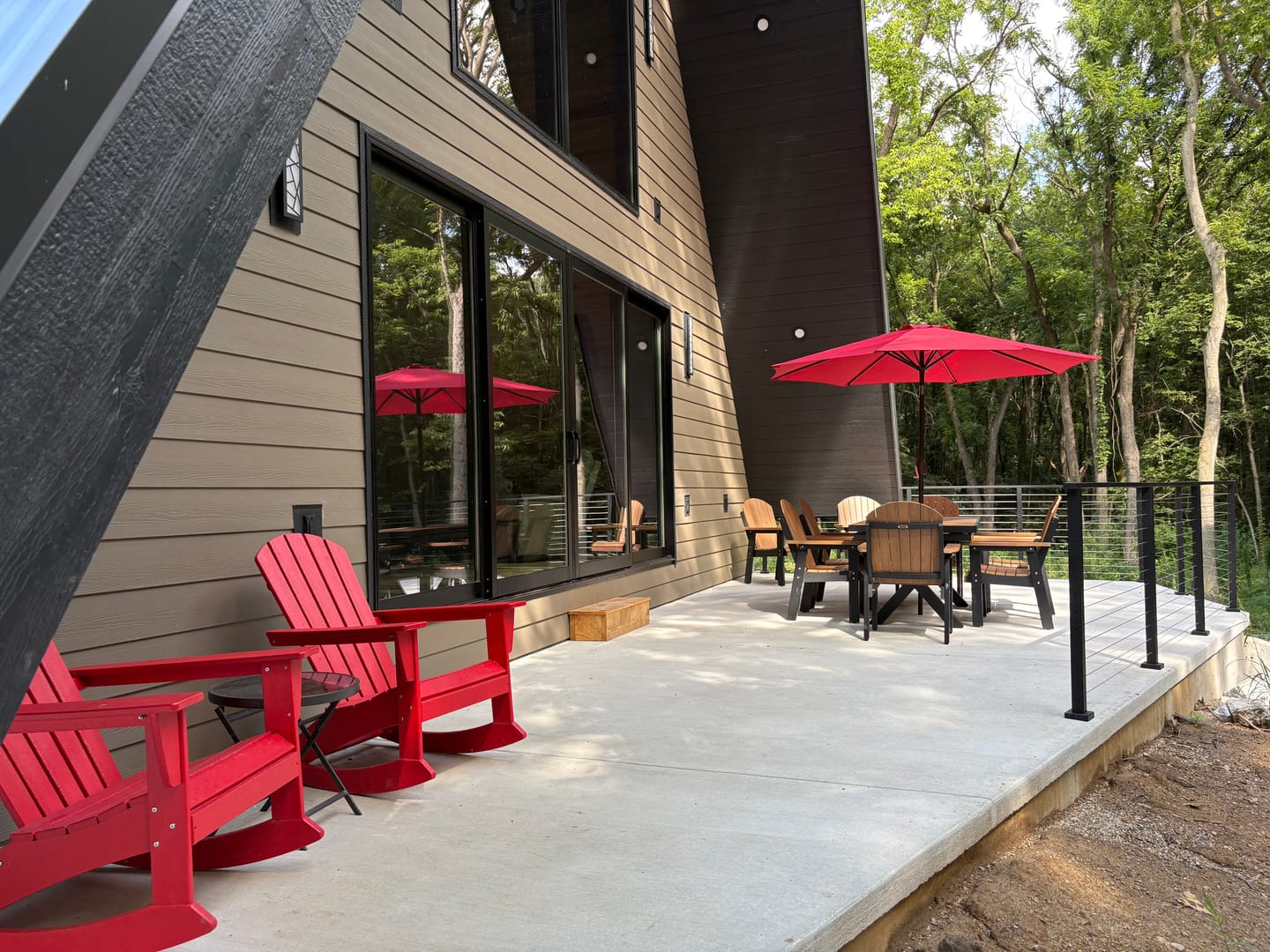 Customer photo review of 9' Push Button Tilt Octagon Patio Umbrella