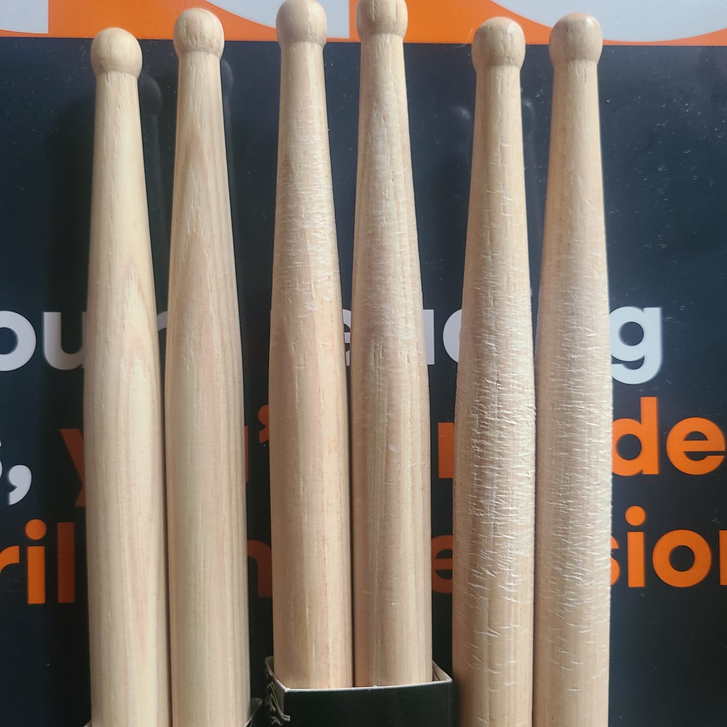 Customer photo review of American Hickory 7A Long Drumsticks