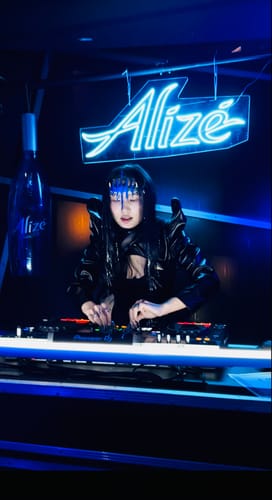 Customer photo review of PU leather long sleeve zip-up crop top