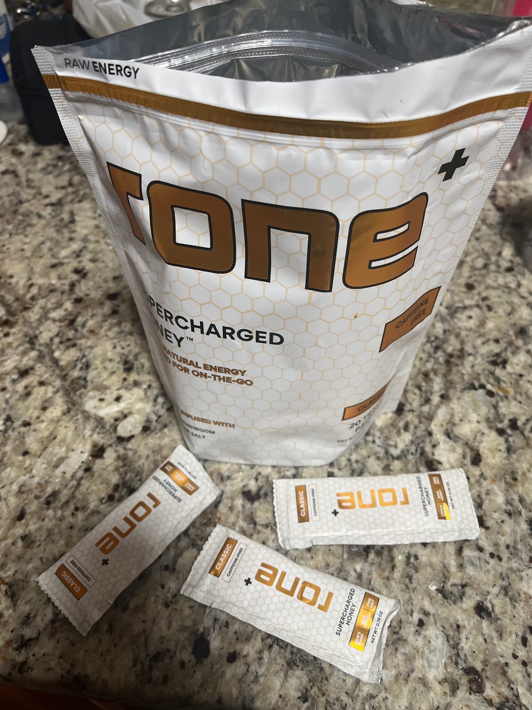 Customer photo review of Caffeine-Free - Classic - SuperCharged Honey (20-Pack)